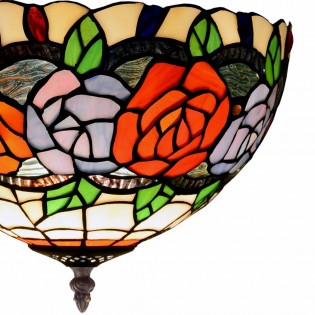 Plafón de techo Rosy Tiffany