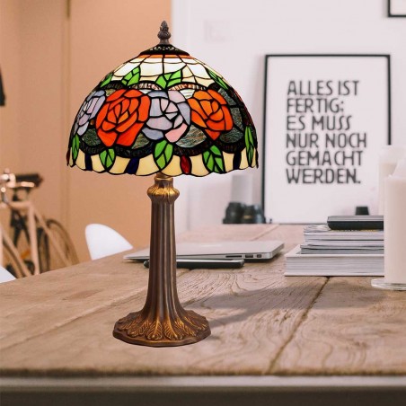 Lámpara de sobremesa Rosy Tiffany