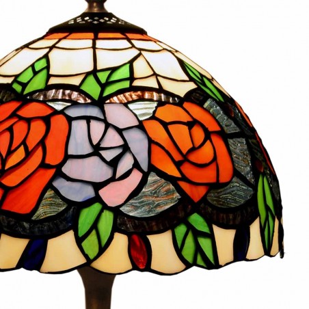 Lámpara de mesa Tiffany Rosy II