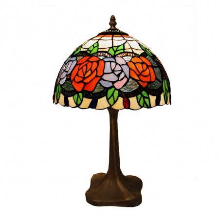 Lámpara de mesa Tiffany Rosy II