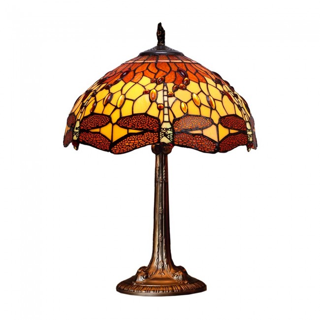 Lámpara de mesa Tiffany Belle Amber