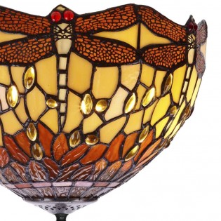 Plafón de techo Tiffany Belle Amber