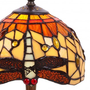Lámpara de sobremesa Belle Amber Tiffany II