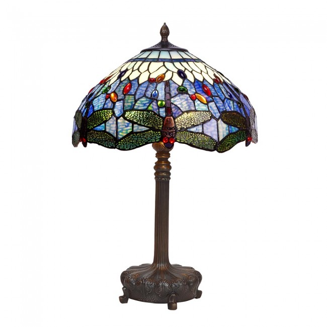 Lámpara de sobremesa Belle Epoque cristal Tiffany