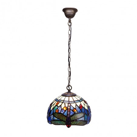 Lámpara de techo Belle Epoque cristal Tiffany