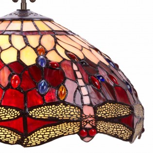 Lámpara de techo Belle Rougue cristal Tiffany