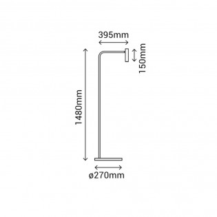 Lámpara de pie LED Alexia (5W)