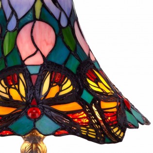 Lámpara de mesa Tiffany Butterfly