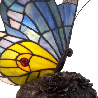 Lámpara de mesa Tiffany Mariposa