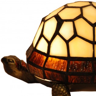 Lámpara de mesa Tiffany Tortuga