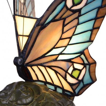 Lámpara de mesa Mariposa Tiffany