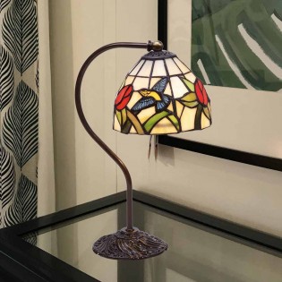 Lámpara de mesa Colibri Tiffany