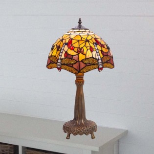 Lámpara de mesa cristal Tiffany Compact