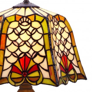 Lámpara de mesa Compact cristal Tiffany