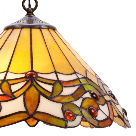 Lámpara de techo cristal Tiffany Compact