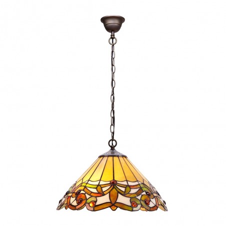 Lámpara de techo cristal Tiffany Compact