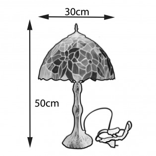 Lámpara de mesa Tiffany Diamond