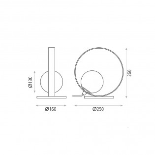 Lámpara de sobremesa LED Halo (5W)