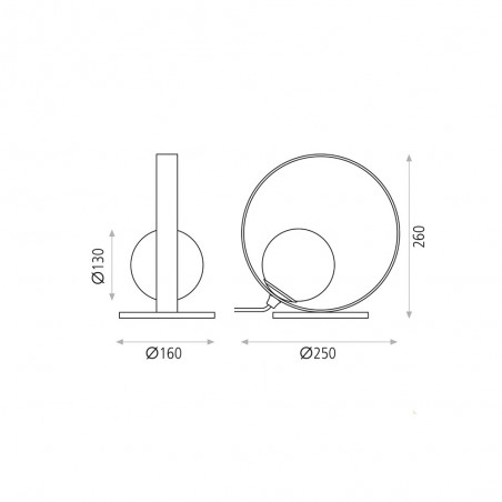 Lámpara de sobremesa LED Halo (5W)