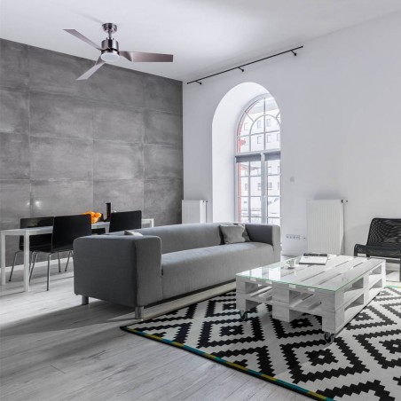 Ventilador de techo LED Flip plata (15W)