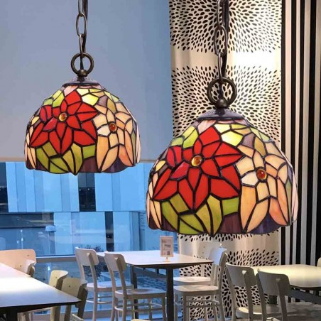 Lámpara colgante Guell cristal Tiffany
