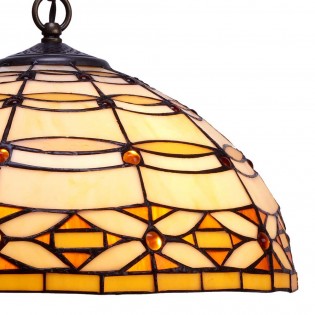 Lámpara de techo Tiffany Marfil