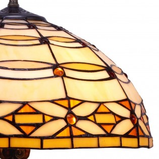 Lámpara de mesa Marfil Tiffany