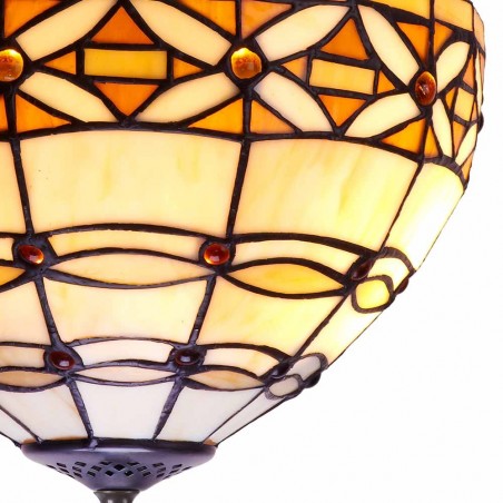 Plafón de techo Marfil cristal Tiffany