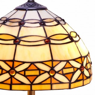 Lámpara de mesa Marfil Tiffany II