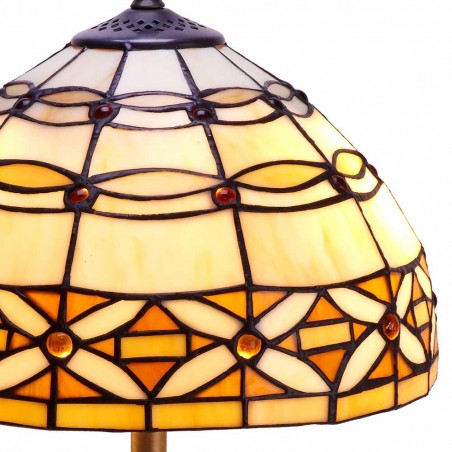 Lámpara de mesa Marfil Tiffany II