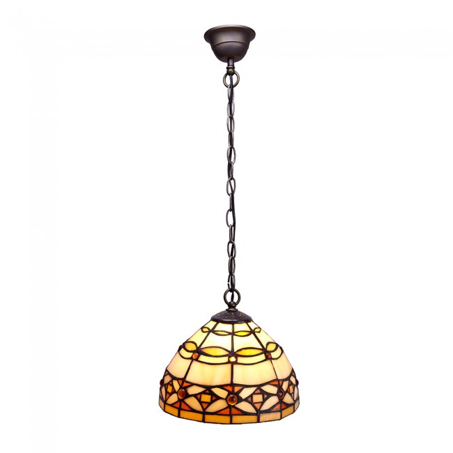 Lámpara colgante Tiffany Marfil