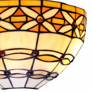 Aplique de pared cristal Tiffany Marfil