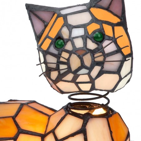 Lámpara de mesa Gato Tiffany