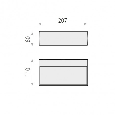 Aplique de exterior LED Draco (2x5W)
