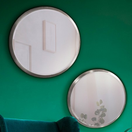 Espejo de pared Aries II Plata