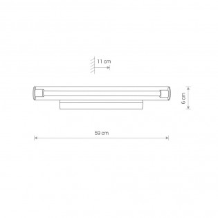 Aplique de pared LED Ion (12W)