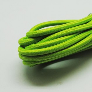 Cable textil verde