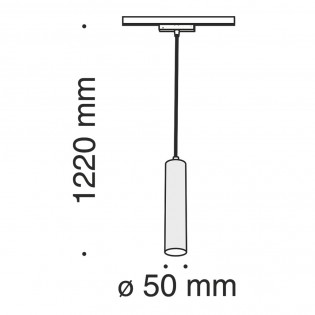 Lampara colgante para carril Track lamp