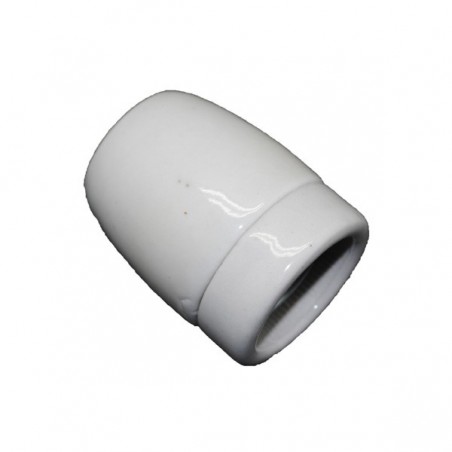 Portalámparas cerámico blanco