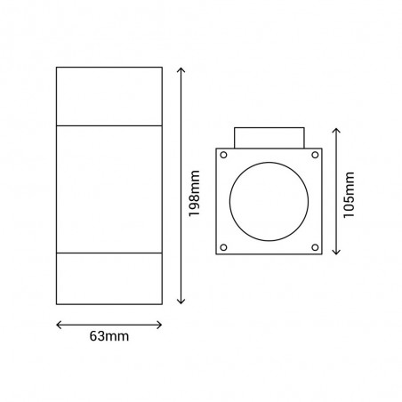 Aplique para exteriores Kopyo