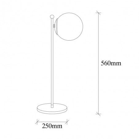 Lámpara de mesa Sinza Opal