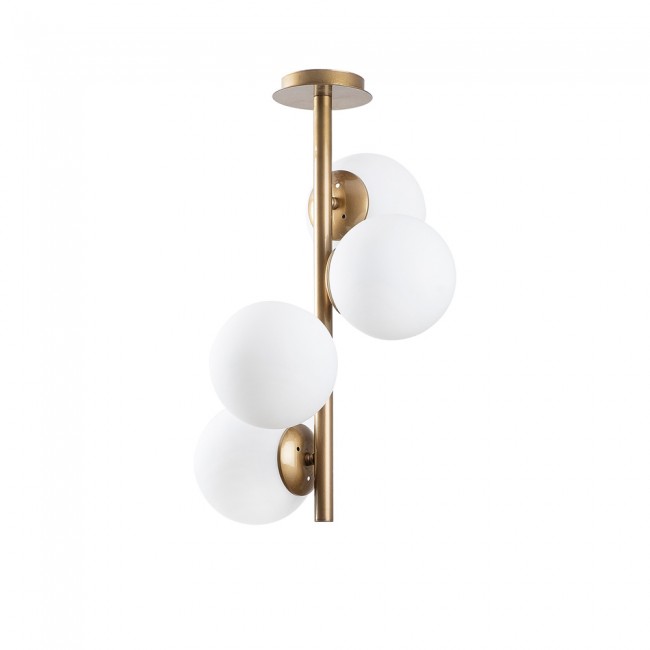 Plafón de techo Sinza Opal (4 luces)