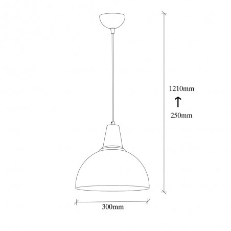 Lámpara de techo Momo 30 Blanco