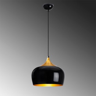 Lámpara colgante Harvey 30 Negro/Oro