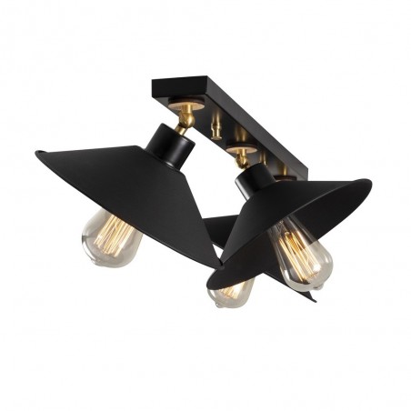 Regleta orientable Harvey Negro (3 luces)