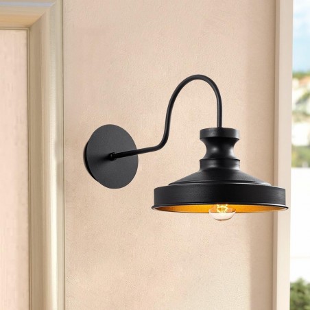 Aplique de pared Harvey 22 Negro