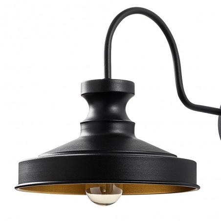 Aplique de pared Harvey 22 Negro