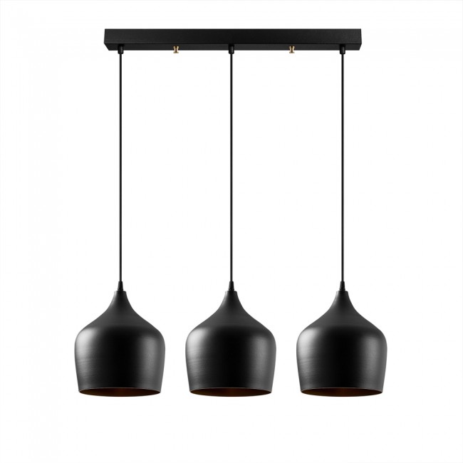 Regleta colgante Momo 22 Negro (3 luces)
