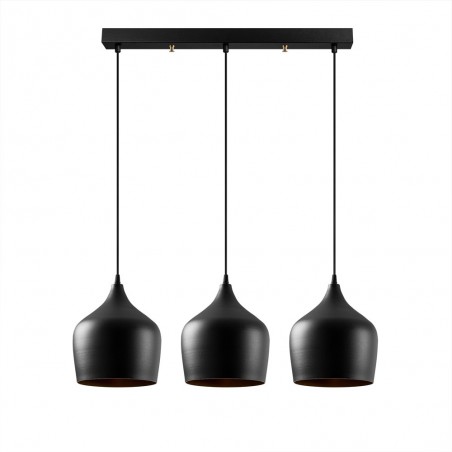 Regleta colgante Momo 22 Negro (3 luces)