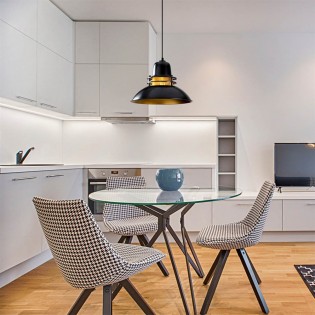 Lámpara de techo retro Harvey 34 Negro